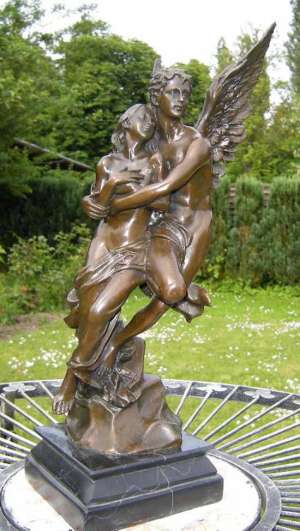 STATUETA BRONZ AMOR SI PSYCHE