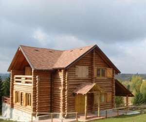 Casa lemn rotund