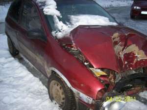 vand opel corsa avariat,  imatriculat