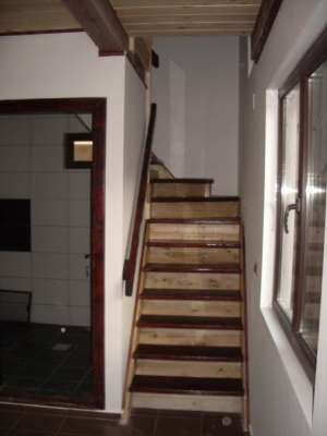 case din lemn bardajate la exterior cu lambriu