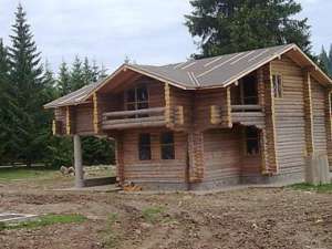 Casa lemn rotund
