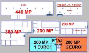 Hala 200/380/440 mp 2 euro/mp