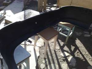 Spoiler spate si toba intermediara Opel Vectra B 1997