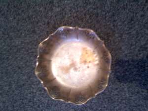 castron de bronz suflat cu argint foarte vechi
