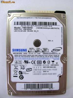 vand hard ide sata s-ata laptop ata pata notebook : 160 gb CEL MAI MIC PRET GARANTAT