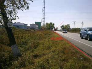 Vand teren la intrarea in Slatina dinspre Pitesti