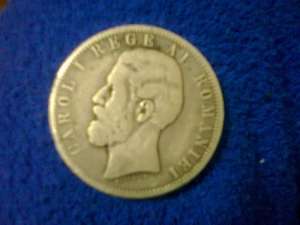 moneda Carol I 1883 moneda de argint