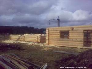 Case si Cabane din Lemn Masiv construite la ROSU ieftin