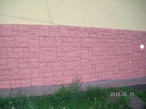 Vand stalpi ornamentali si imitatie de piatra