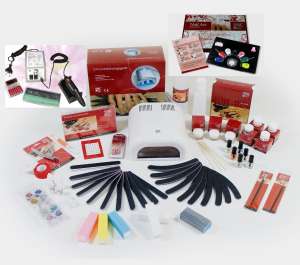 SET MANICHIURA XXL - LAMPA UV + PILA ELECTRICA PROFESIONALA