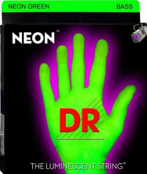 Vand corzi bass DR Strings Neon Phosphorescent