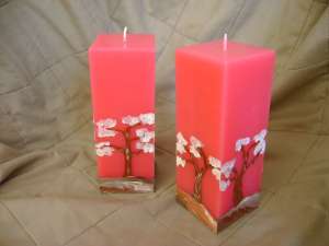 vand lumanari decorative pictate