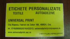 ETICHETE AUTOADEZIVE IMPRIMATE HARTIE SI POLIETILENA
