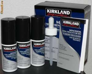 Tratament Minoxidil 5% impotriva caderii parului KIRKLAND produs SUA