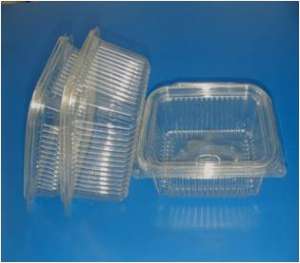 Caserole transparente pentru salate cu capac incorporate (PET)