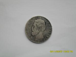 vand moneda 5 lei din argint - 1883