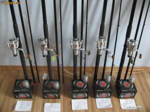 Set 5 Lansete Complete + Rod Pod Full Echipat Pret Promo