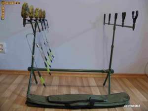 Set 5 Lansete Complete + Rod Pod Full Echipat Pret Promo