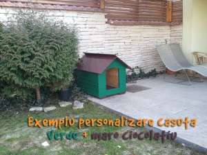 Cusca caine din lemn izolata termic