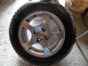 VAND 4 JANTE ALUMINIU + ANVELOPE NOI 195/65/R15