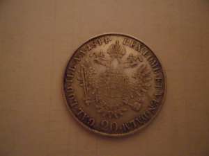 VAND MONEDA AUSTRO-UNGARE 20 KREUZER (ANUL 1844 M) VECHE SI RARA