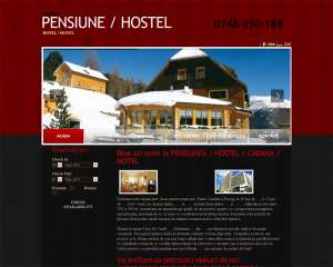 Realizam site web pensiune/hotel/restaurant/salon
