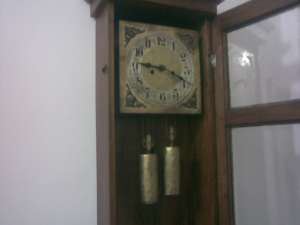 vand ceas Iunhans,  dimensiuni 93x30,  lemn de nuc
