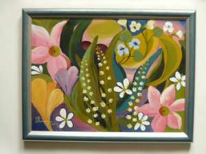 Pictura /ulei pe panza-Diana Ela Romanescu /pictor