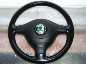 Airbag si volan piele 3spite Skoda Octavia1 ,    Fabia1 2000-06-2009