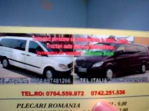 transport persoane Romania-Italia-Spania
