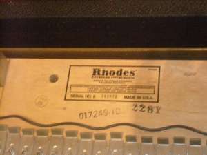 Vand pian electric Fender Rhodes Mark II