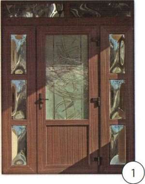 Usi de exterior din PVC M1