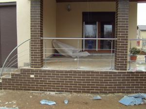 Balustrade inox cu insertie de lemn