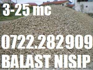 BALAST NISIP PIETRIS PAMANT EVAC MOLOZ