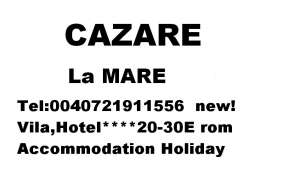 Cazare La Mare Oferta Speciala