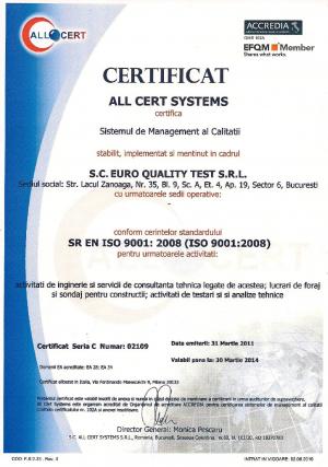 Studii Geotehnice - EURO QUALITY TEST