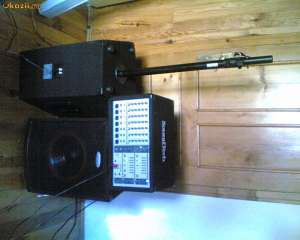 boxe + mixer amplificat phonic pachet complet sonorizare completa