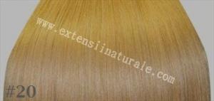 Extensii .din par. natural cu cheratina 2 ron buc