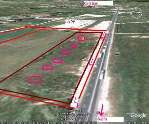 Vand teren industrial la DN1 Sibiu-Cristian cu deschid 270 ml