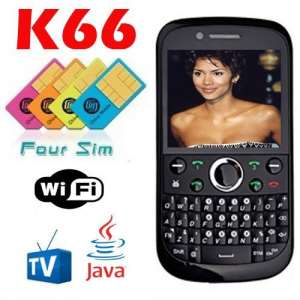 Telefon cu 4 cartele sim model k66 - 429 lei