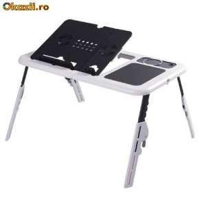 MASUTA LAPTOP E-TABLE.....cea de la TV.....cu 2 coolere, suport pahar si mouse pad inclus