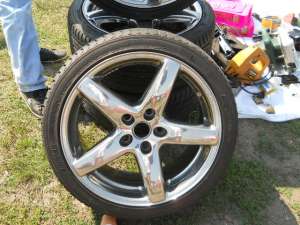 Vand Jante 17" cu anvelope aproape noi 215/40/17