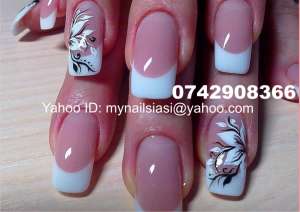 Aplic unghii cu gel,  tipsuri,  forme cu gel