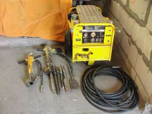 Picamer profesional cu aer comprimat si masina de incalzit hale