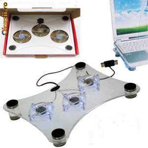 >> Vand suporturi de laptop cu 3 ventilatoare de racire ,  iluminare albastra !!
