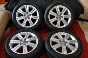 SET ROTI COMPLETE VARA ORIGINALE AUDI A4 8K B8 7.5J x 17 inch ET45