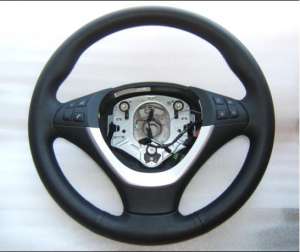 Volan Sport BMW X5 E70 E71 E72 X6 piele comenzi AIRBAG model 2007-2014