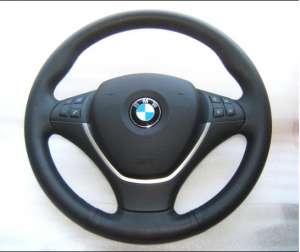 Volan Sport BMW X5 E70 E71 E72 X6 piele comenzi AIRBAG model 2007-2014