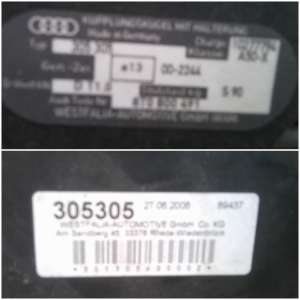 Carlig De Audi A4 2008-2011 Original Demontabil Pe Cheie