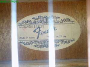 vand chitara Fender AG 25 Sn